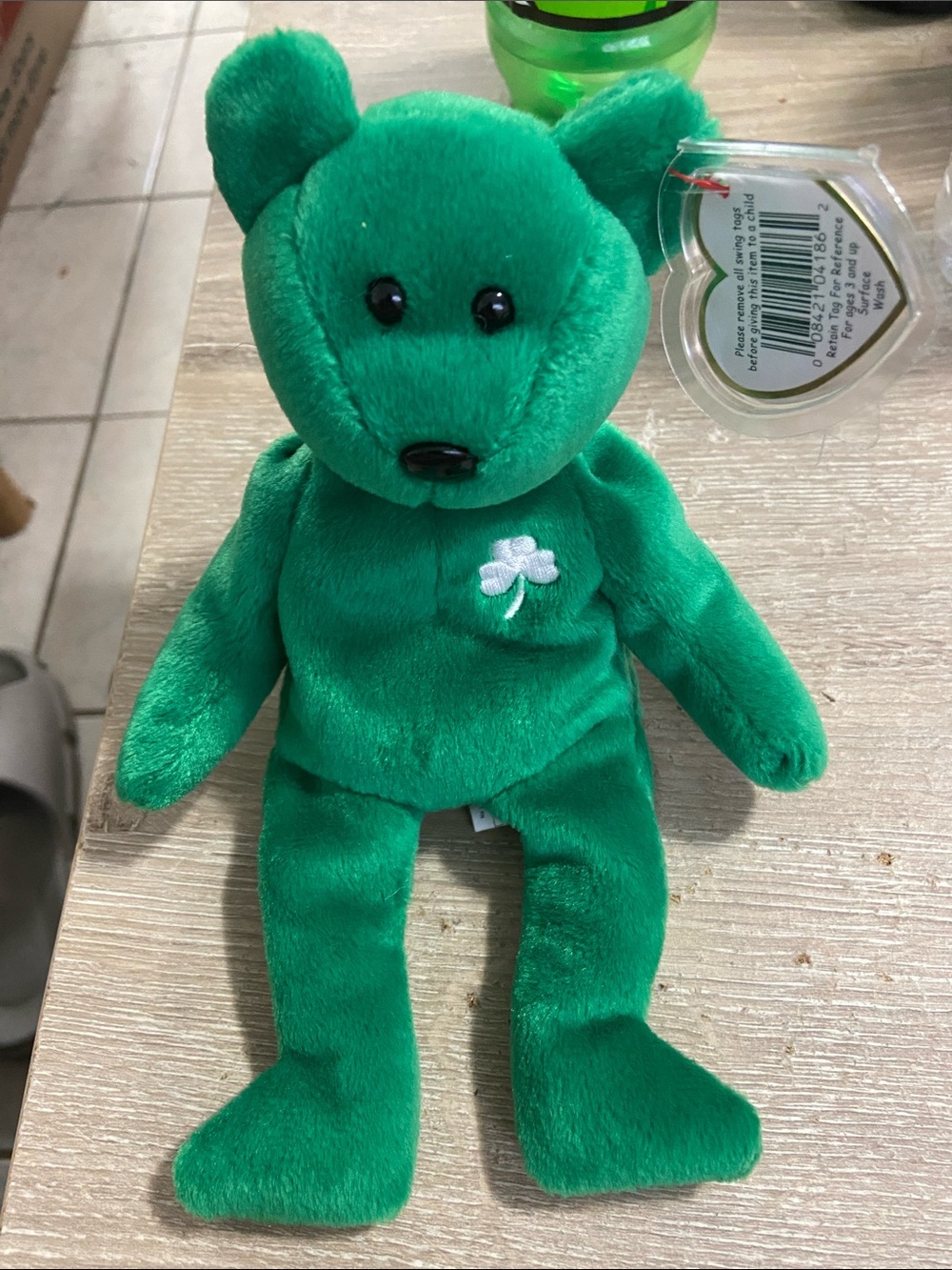 Ty Beanie Babies Erin The Bear 1997 Retired Plush Toy